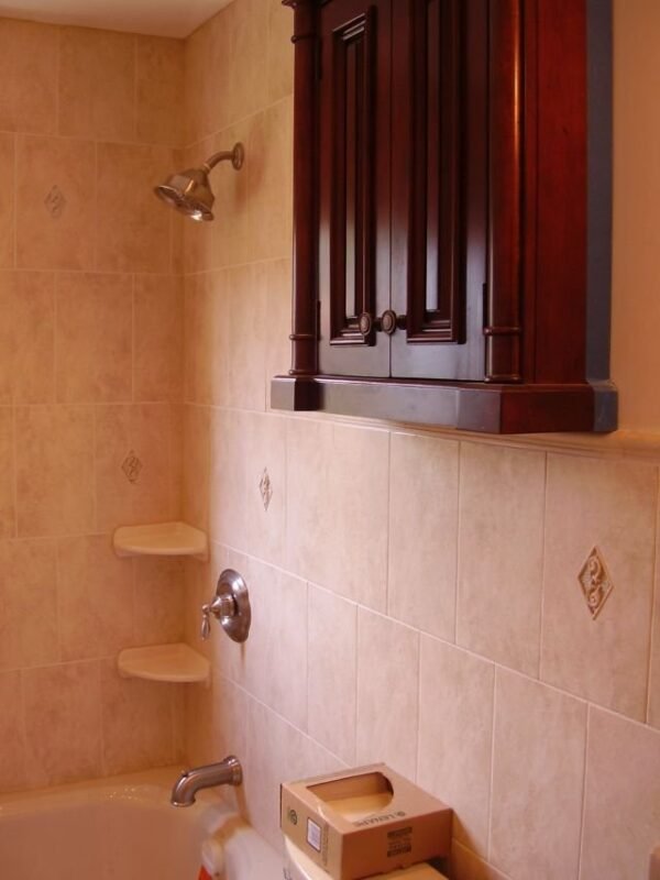 Tile style bathroom cabinets