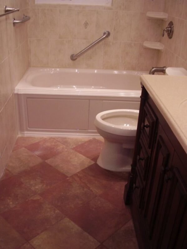 Tile style bathroom cabinets