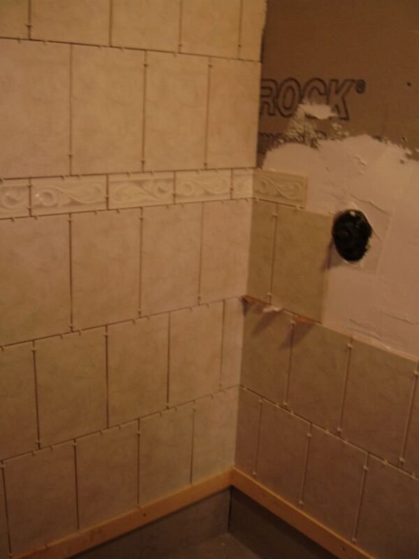 Tile style bathroom cabinets