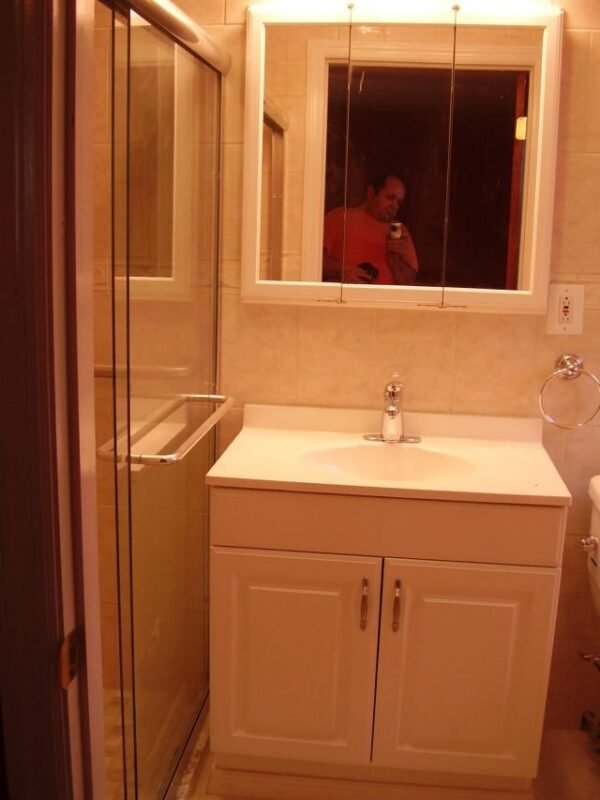 Tile style bathroom cabinets