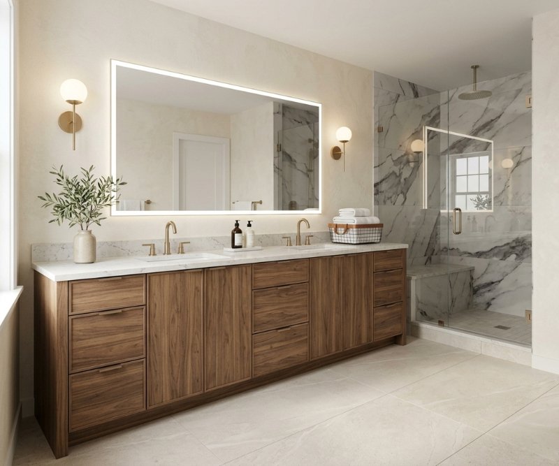 Custom bathroom vanity remodeling in New Jersey