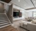 Finished basement in a New Jersey home